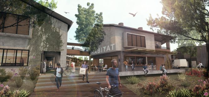 HABITAT: a sustainable 12 acre mixed-use creative industries village. Photo: Australian Design Review.