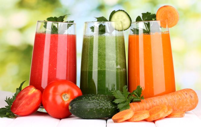 Fresh vegetable juices. Photo: benefitsofjuicing.net