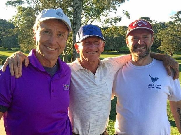 SUPPORT AT HAND: Marc Bright from All Abilities Golf with Jon Russell and Adrian Hanks from Blue Wren.