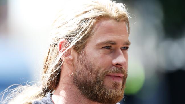 Chris Hemsworth when Thor was being filmed in Brisbane. Photo: Steve Pohlner.